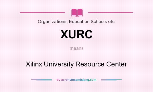What does XURC mean? It stands for Xilinx University Resource Center