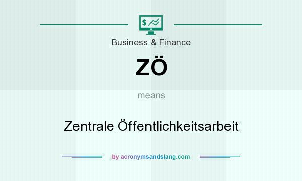 What does ZÖ mean? It stands for Zentrale Öffentlichkeitsarbeit