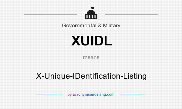 What does XUIDL mean? It stands for X-Unique-IDentification-Listing