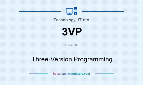 What does 3VP mean? It stands for Three-Version Programming