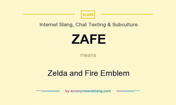 What does ZAFE mean? It stands for Zelda and Fire Emblem