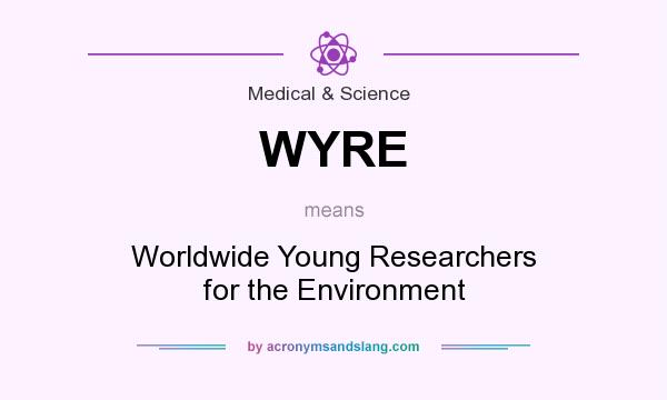 What does WYRE mean? It stands for Worldwide Young Researchers for the Environment