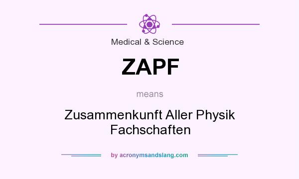 What does ZAPF mean? It stands for Zusammenkunft Aller Physik Fachschaften