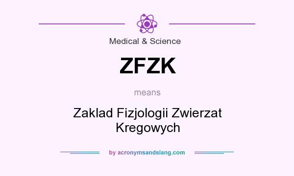 What does ZFZK mean? It stands for Zaklad Fizjologii Zwierzat Kregowych