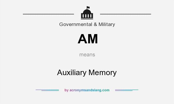 What does AM mean? It stands for Auxiliary Memory