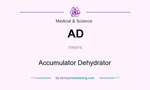 What does AD mean? It stands for Accumulator Dehydrator