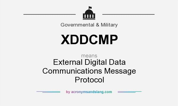 What does XDDCMP mean? It stands for External Digital Data Communications Message Protocol