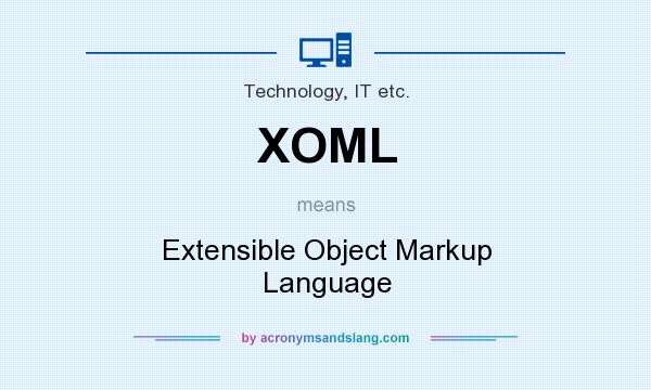 What does XOML mean? It stands for Extensible Object Markup Language