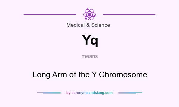 What does Yq mean? It stands for Long Arm of the Y Chromosome