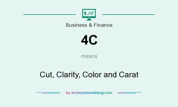 What does 4C mean? It stands for Cut, Clarity, Color and Carat