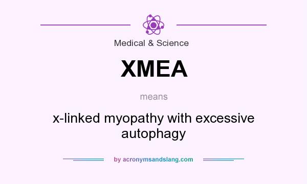 What does XMEA mean? It stands for x-linked myopathy with excessive autophagy