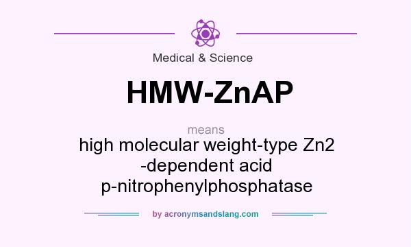 What does HMW-ZnAP mean? It stands for high molecular weight-type Zn2 -dependent acid p-nitrophenylphosphatase