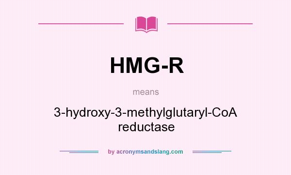 What does HMG-R mean? It stands for 3-hydroxy-3-methylglutaryl-CoA reductase