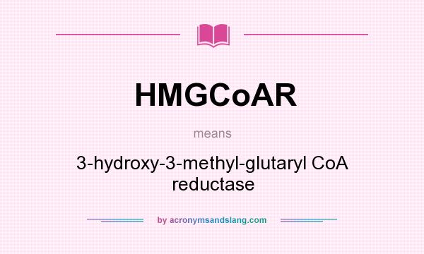 What does HMGCoAR mean? It stands for 3-hydroxy-3-methyl-glutaryl CoA reductase