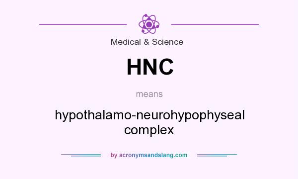 What does HNC mean? It stands for hypothalamo-neurohypophyseal complex