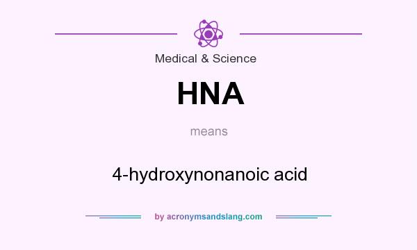 What does HNA mean? It stands for 4-hydroxynonanoic acid