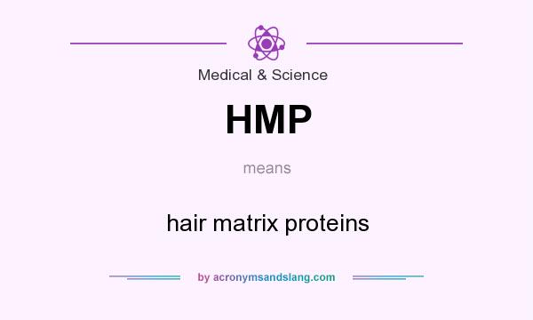 What does HMP mean? It stands for hair matrix proteins