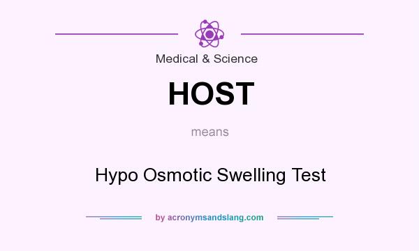 What does HOST mean? It stands for Hypo Osmotic Swelling Test
