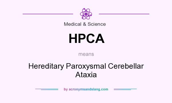 What does HPCA mean? It stands for Hereditary Paroxysmal Cerebellar Ataxia