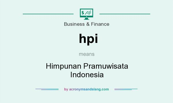What does hpi mean? It stands for Himpunan Pramuwisata Indonesia