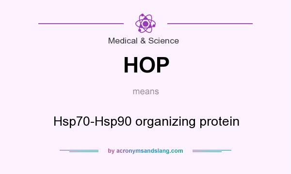 What does HOP mean? It stands for Hsp70-Hsp90 organizing protein