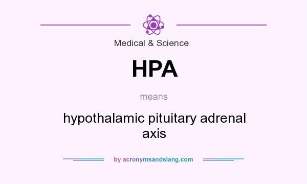What does HPA mean? It stands for hypothalamic pituitary adrenal axis