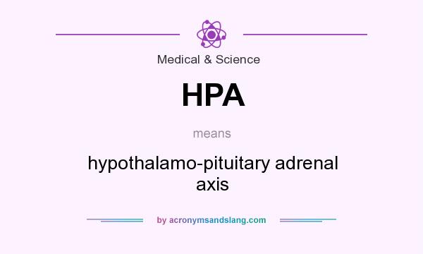 What does HPA mean? It stands for hypothalamo-pituitary adrenal axis
