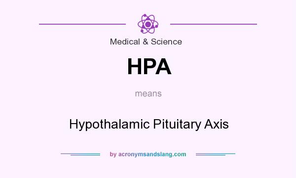 What does HPA mean? It stands for Hypothalamic Pituitary Axis