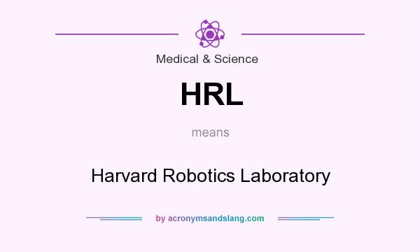 What does HRL mean? It stands for Harvard Robotics Laboratory
