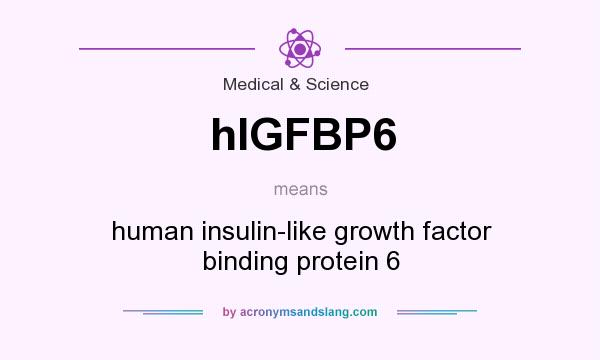 What does hIGFBP6 mean? It stands for human insulin-like growth factor binding protein 6