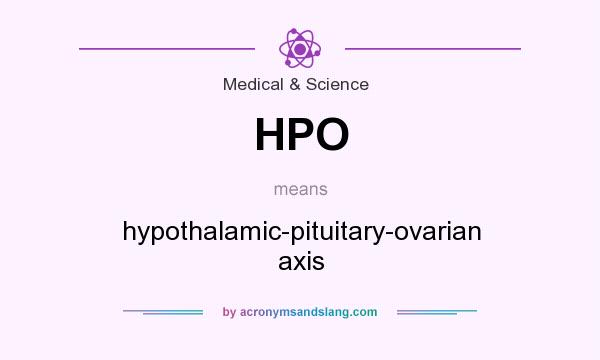 What does HPO mean? It stands for hypothalamic-pituitary-ovarian axis
