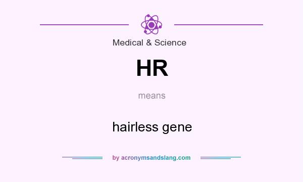 What does HR mean? It stands for hairless gene