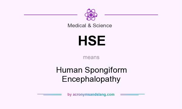 What does HSE mean? It stands for Human Spongiform Encephalopathy