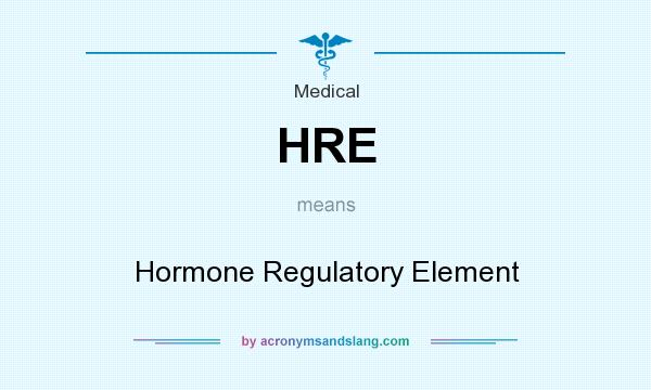 What does HRE mean? It stands for Hormone Regulatory Element