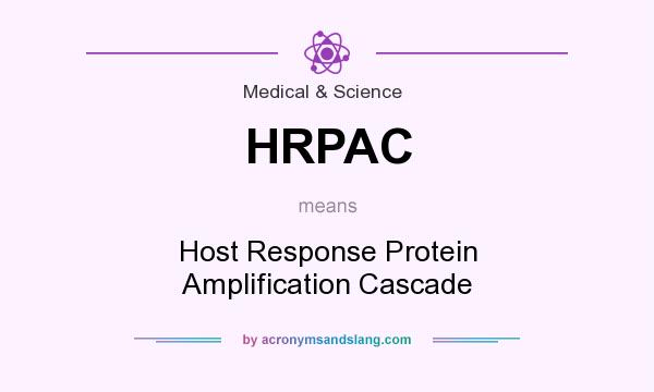 What does HRPAC mean? It stands for Host Response Protein Amplification Cascade