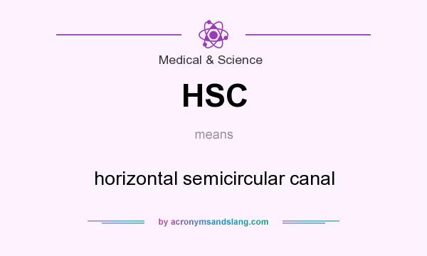 What does HSC mean? It stands for horizontal semicircular canal