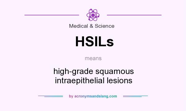 What does HSILs mean? It stands for high-grade squamous intraepithelial lesions