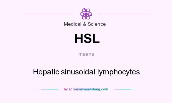 What does HSL mean? It stands for Hepatic sinusoidal lymphocytes
