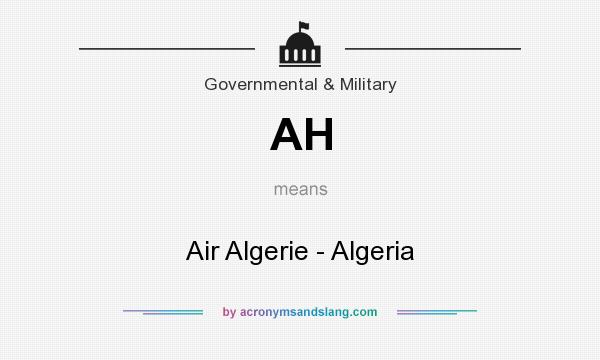 What does AH mean? It stands for Air Algerie - Algeria