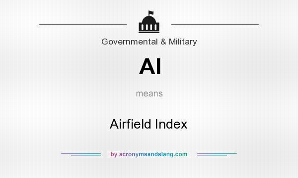 What does AI mean? It stands for Airfield Index