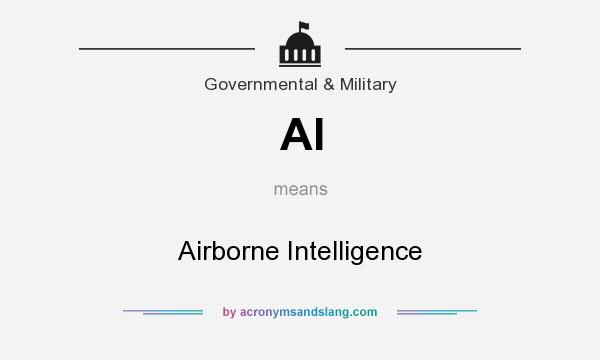 What does AI mean? It stands for Airborne Intelligence