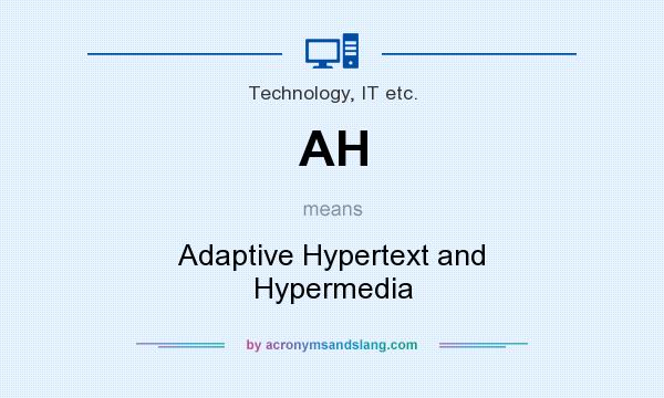 What does AH mean? It stands for Adaptive Hypertext and Hypermedia