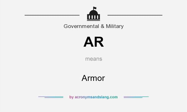 What does AR mean? It stands for Armor