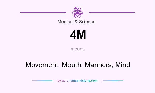 What does 4M mean? It stands for Movement, Mouth, Manners, Mind