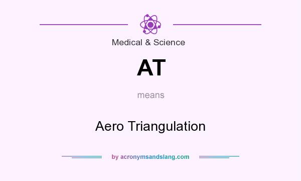 What does AT mean? It stands for Aero Triangulation