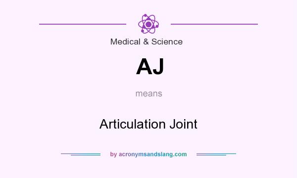 What does AJ mean? It stands for Articulation Joint