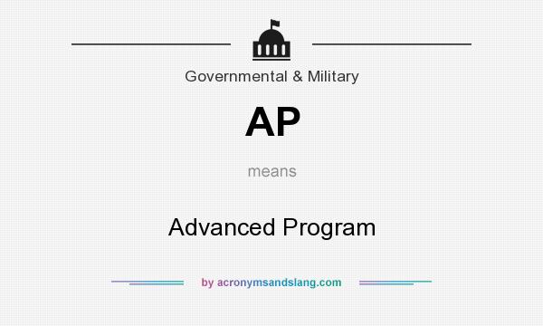 What does AP mean? It stands for Advanced Program