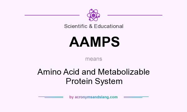 What does AAMPS mean? It stands for Amino Acid and Metabolizable Protein System