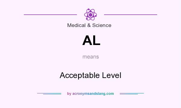 What does AL mean? It stands for Acceptable Level