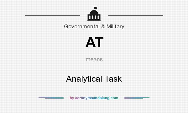 What does AT mean? It stands for Analytical Task